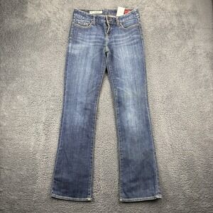 X2 Jeans Women 2 Long (28x32) Slim W10 Lowrise Boot Cut‎ Blue Denim